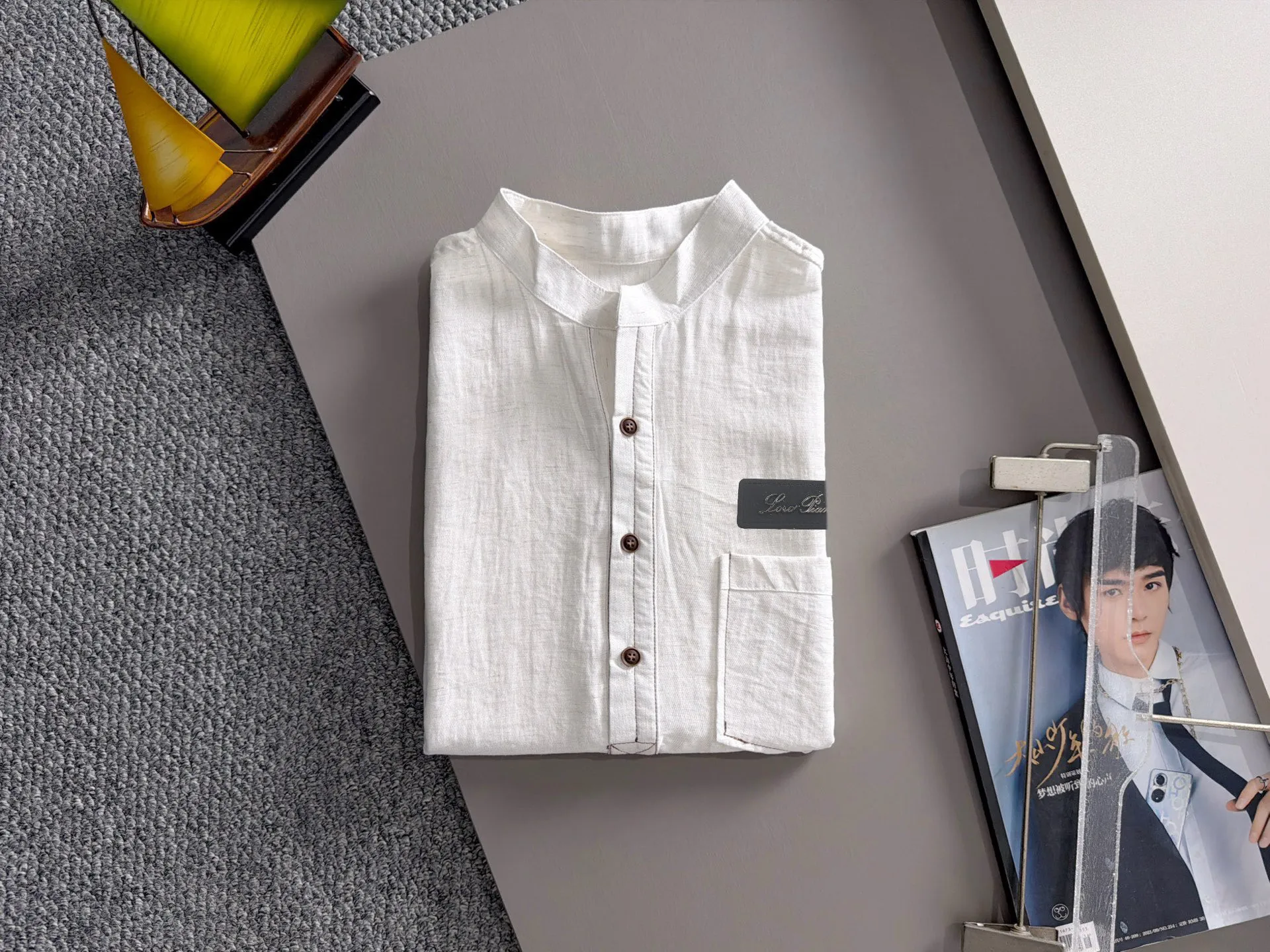 LP 36ss New Arrival men's short-sleeved T-shirt, complete with three labels, made of special high-weight linen yarn, feels substantial when weighed, and the upper body is more textured than ordinary T-shirts. This texture can cope with the weather and is suitable for both hot and cold conditions. Loose fit design, looks noble. Size:L to 4XL